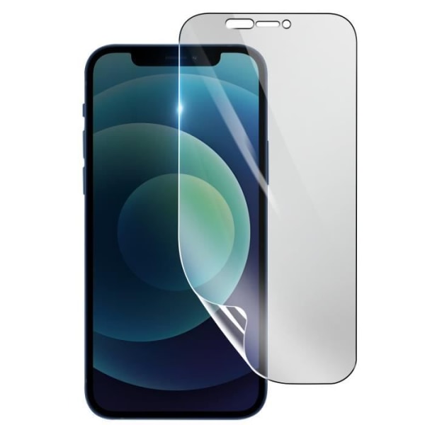 Näytönsuoja - 3MK - iPhone 12 - Iskunkestävä Hydrogeeli - Naarmuuntumaton - Itseregeneroituva Transparent