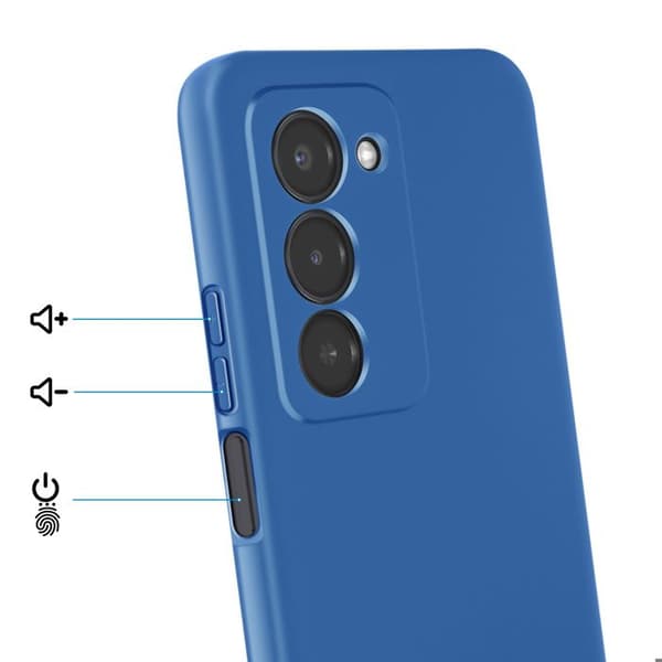 Cover til Redmi 15 5G Soft-Touch i Silikone Fast Cover Serie Blå Blå