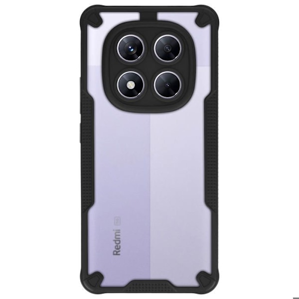 Chockskydd för Redmi Note 14 Pro och 14 Pro Plus Mat Anti-fingeravtryck Svart Svart