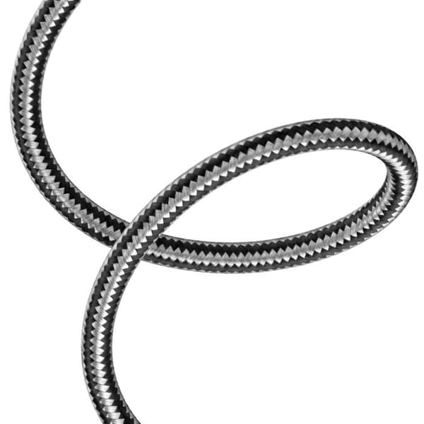 USB-C til USB-B 2.0 480Mbps kabel til printer i flettet nylon 3m LinQ Grå