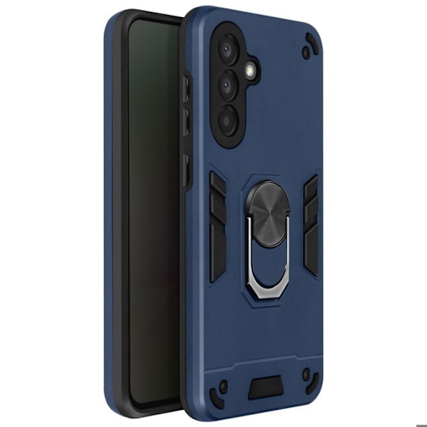 Coque för Samsung Galaxy A56 med ringstöd, stöttålig, blå Blå
