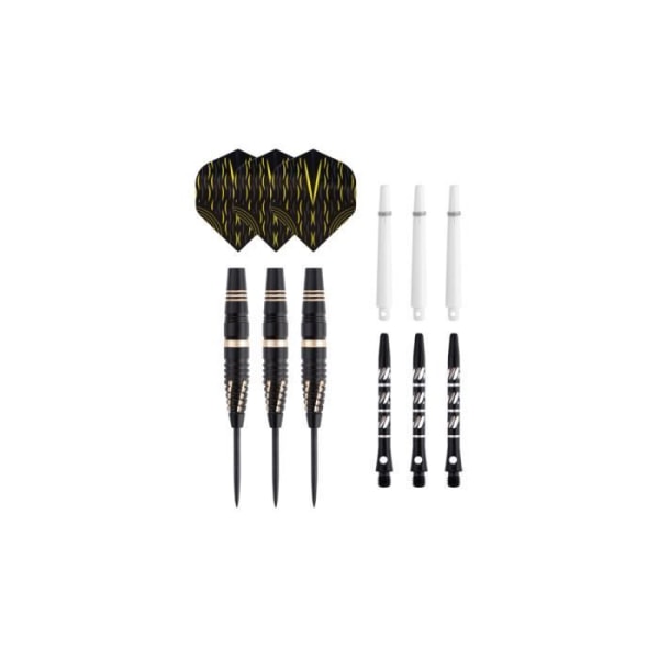 Set med 3 pro Wind steel tip dart - 24gr - Guld färg - B148