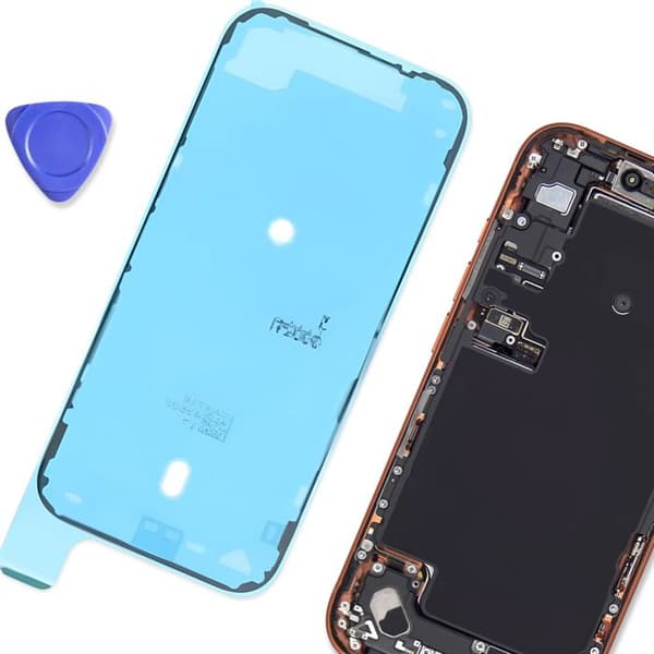 Liimakalvo iPhone 17 Pro:lle, esileikattu sininen lisävaruste Blå
