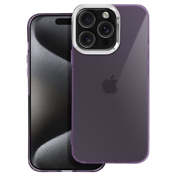 Cover til iPhone 16 Pro Soft Design Røget kamera Contour Metallic Lilla Lila