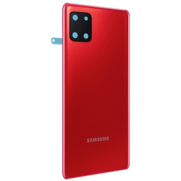 Batteri Cache - SAMSUNG - Note 10 Lite - Kardinal Rød - Beskyttelseslinse - Forenklet installation Röd kardinal