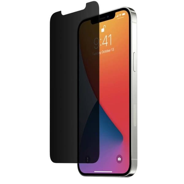 Suojauslasi - EIGER - iPhone 16 Pro Max/17 Pro Max - Vakoilua estävä - Musta - 2.5D 9H Sort
