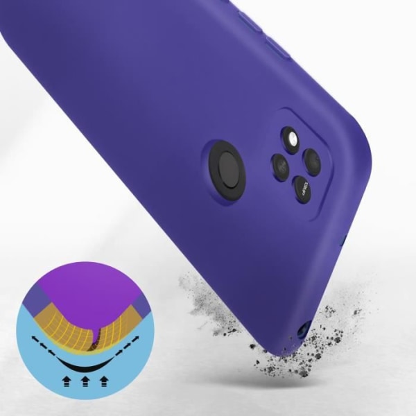 Xiaomi Redmi 10A Case Silikone Semi-stiv Soft-touch Fin Lilla Lila