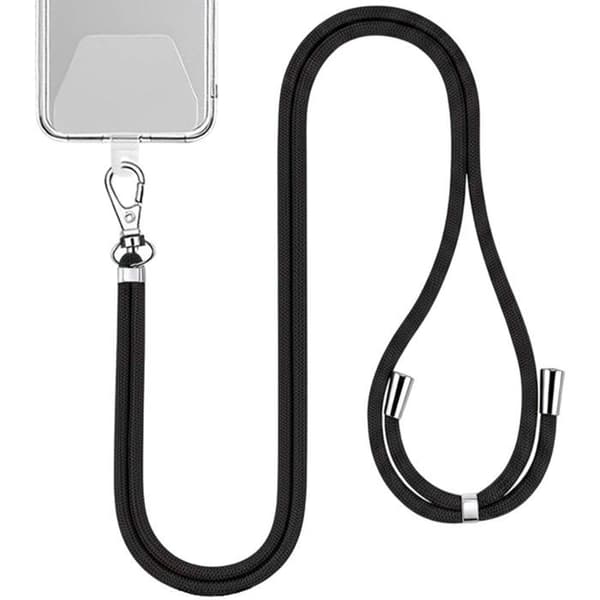 Halsbånd - JAYM - 150cm - Nylon - Universel Bærefunktion - Sort Sort