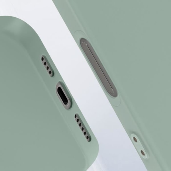 Skal till iPhone 16 Pro Max - AVIZAR - Flexibel Silikonring Stöd Grön Grön