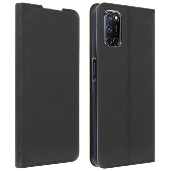 Oppo A72 / A52 Fodral Cover Korthållare Funktion Stöd Soft Touch Bigben Black