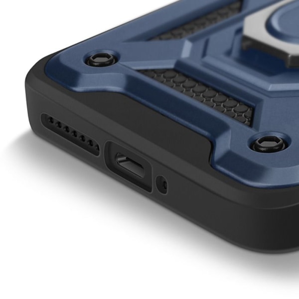 Coque voor Xiaomi 15 Ultra Bague Support avec Protection Caméra Mayaxess Bleu Nuit Blå
