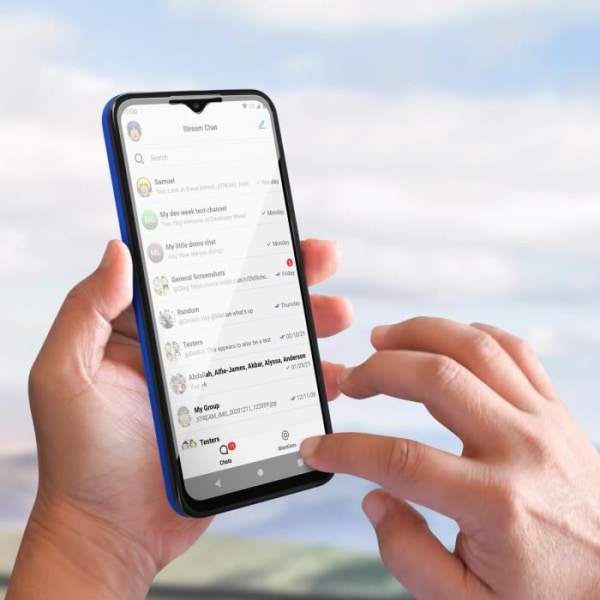 Helfodral till Samsung Galaxy A23 - AVIZAR - Mjuk - Syntet - Matt - Blandad - blå blå