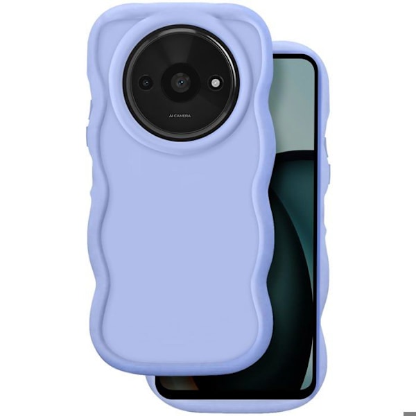 Coque til Xiaomi Redmi A3 Silikone Stødabsorberende Candy Lavendel Lila