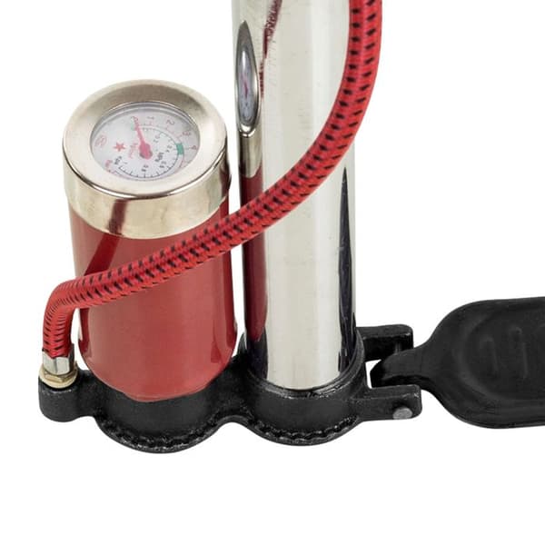 Högtryckspump för cykel 120 PSI Multi Valve Silver Grå