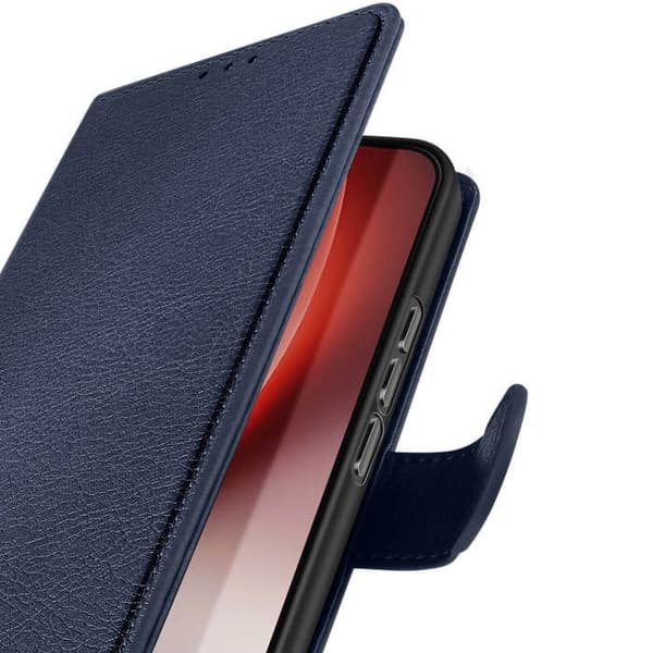 Folio-etui til Honor Magic 8 Lite Chesterfield-serien med støttefunktion i natblå Blå