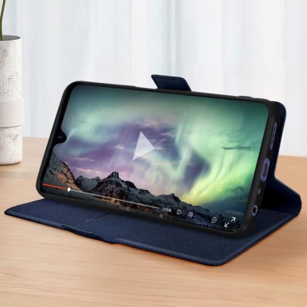 TCL 408 og TCL 406 Folio Slim Blue Case