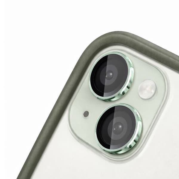 Kamerabeskyttelse til iPhone 15 / 15 Plus Anti-Ridser Rhinoshield Grøn
