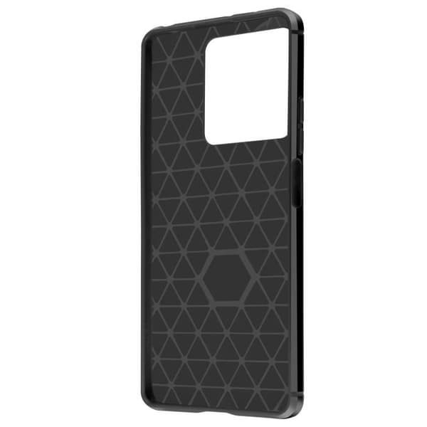 Fodral - Xiaomi Redmi 13C - Silikon - Kolfiber Effekt - Elegant och Tunn Design Svart