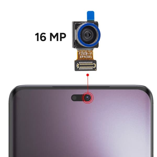 16MP Frontkamera Erstatning til Magic 7 Lite / 8 Lite Sort Svart