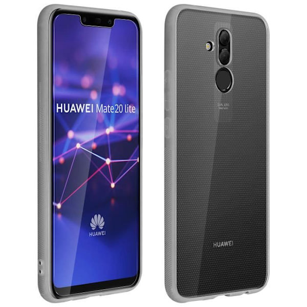 Takakansi + näyttö karkaistu lasikalvo Huawei Mate 20 Lite - läpinäkyvä transparent