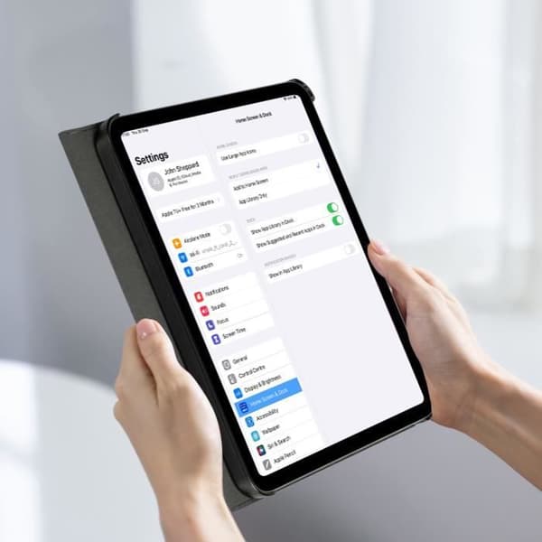 Fodral för iPad 10.9 2022 - GECKO - Easy-Click 2.0 - Hel skydd - Ställfunktion marinblå