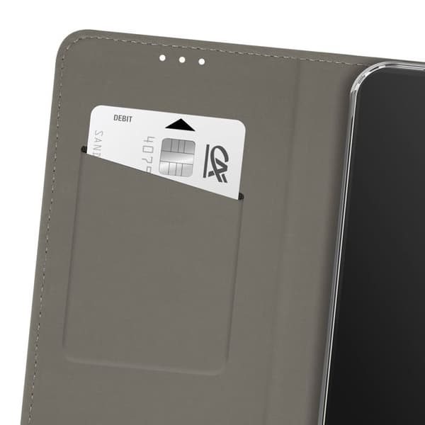 Smartphonefodral - AVIZAR - Moto G56 - Texturerat konstläder - Kortplats - Ställfunktion Blå
