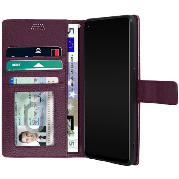 Oppo Reno8 Lite 5G Fodral - AVIZAR - Lila - Videostöd för Flip Wallet Lila