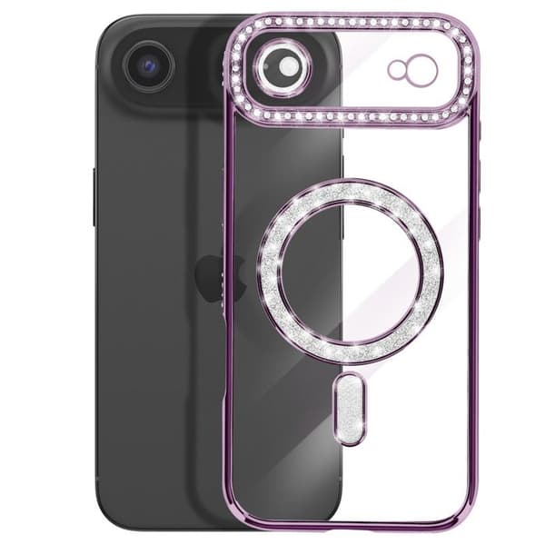 Coque Magsafe - AVIZAR - iPhone Air - Lilla - Strassé - Stødbeskyttelse Lila