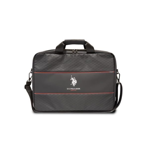 15'' Laptoptaske Middle Stripe U.S. Polo Model Sort