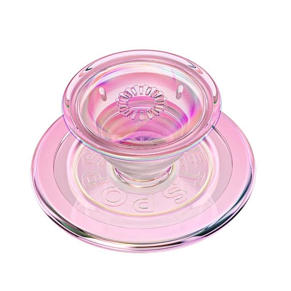 Støtte Smartphone PopGrip MagSafe Funktion Stativ og Selfie Fastgørelse Solid PopSockets Rosa Ros