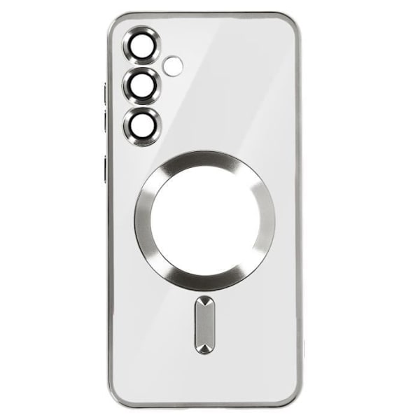 MagSafe Taske til Samsung S23 FE i Silver Chrome Contour Silikone