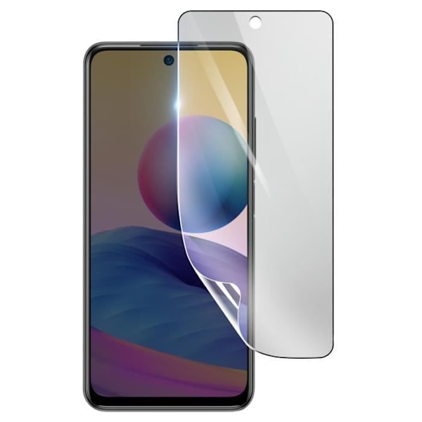 Näytönsuoja - 3MK - Xiaomi Redmi Note 10 5G - Iskunkestävä Hydrogeeli - Läpinäkyvä - Naarmuuntumaton Transparent
