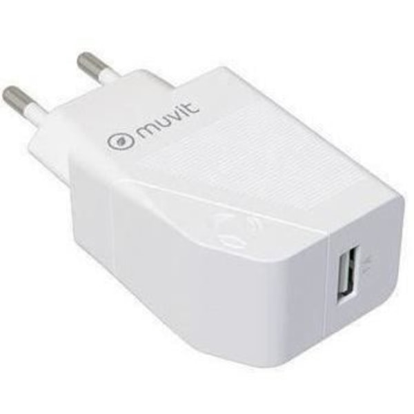 Pack väggadapter 12W + Lightning-kabel 1.2m - MUVIT - Vit Vit