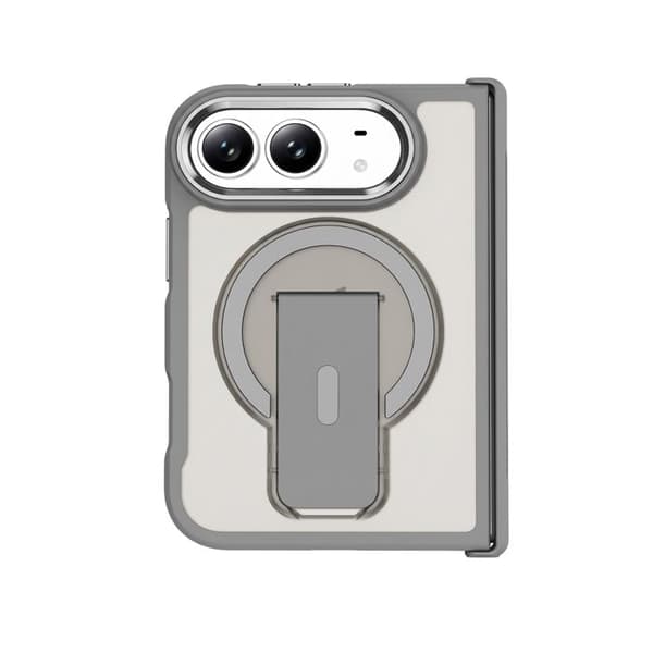 iPhone Duo Cover Kompatibel med MagSafe med Støtte Stativ Pango Grå Grå