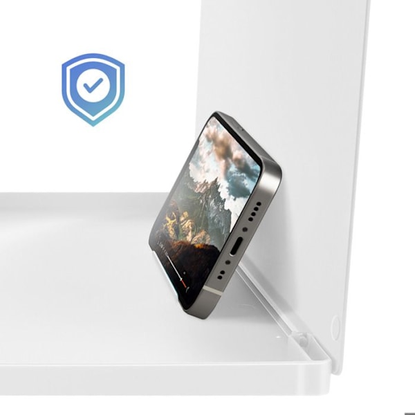 Förstärka Skärm 12 tum för Smartphone med HD-lins Vit