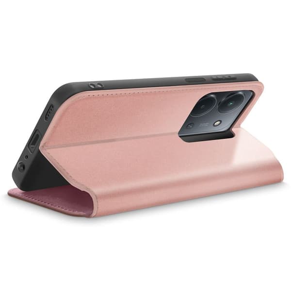 Plånboksfodral - AVIZAR - Xiaomi Redmi 15C - Rosa - Videostöd - Magnetisk Rosa