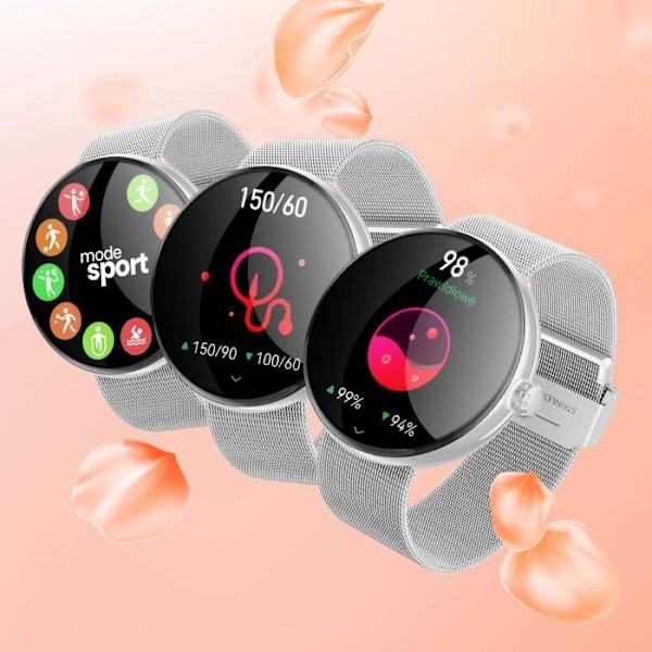 Connected Watch - Forever - Forevive 5 Fashion - Elegant - Sundhedssporing - Bluetooth-opkald Grå