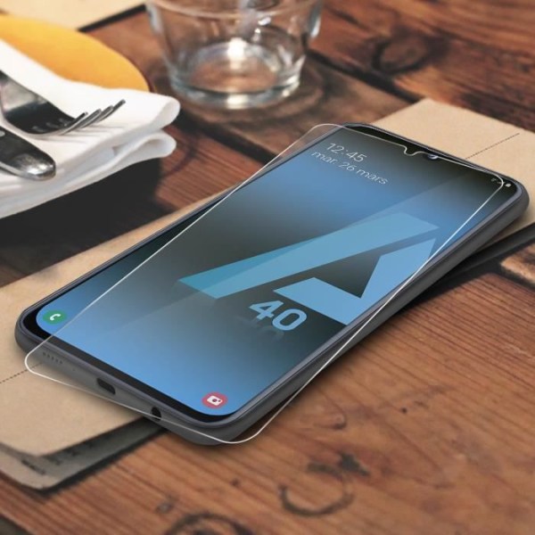 Film för Samsung Galaxy A40 3MK Flexibelt skärmskydd i glas Stötsäkert-Transparent Transparent