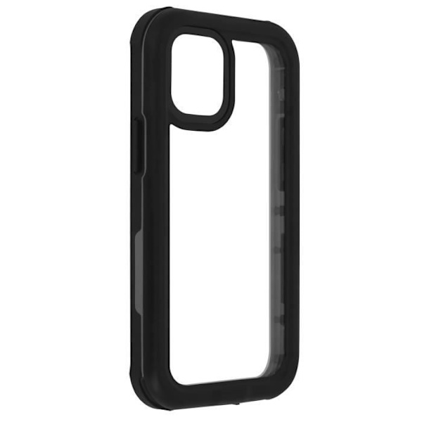 Telefoncase - AVIZAR - iPhone 12 Mini - Hårdt polycarbonat - Vandtæt IP68 - Sort Svart