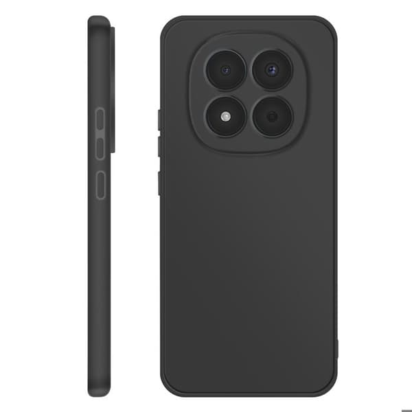 Siliconfodral för Redmi Note 15 Pro 5G, Stötsäkert, Oljeavvisande, Svart Svart