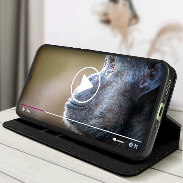 Plånbokset - Samsung - Galaxy A54 5G - Svart - Magnetlock - Videostativ Svart