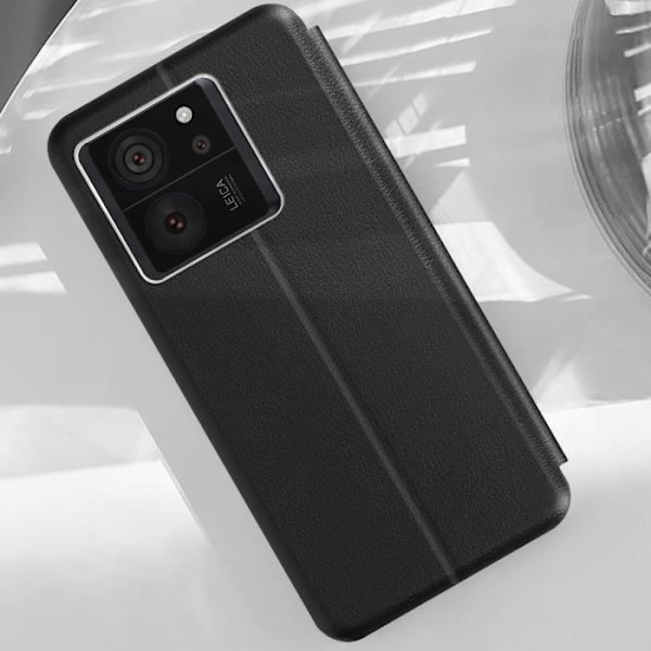 AVIZAR-kuori Xiaomi 13T ja 13T Pro -puhelimille - Musta - Läppäinen korttitelineen videotuki Svart
