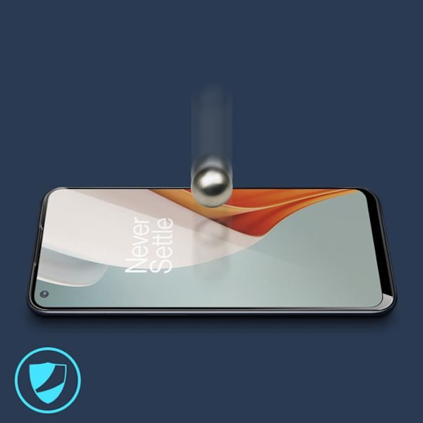 Filmskydd - OnePlus - Nord N100 - Härdat glas 9H - Ultra-tunn - Transparent Svart