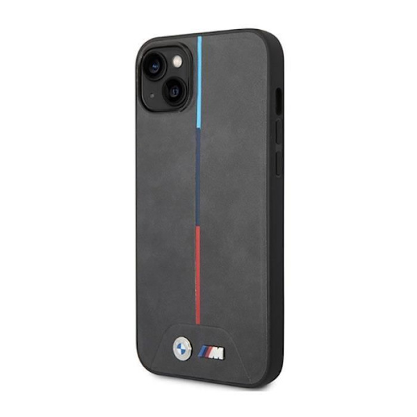 BMW tikattu kolmivärinen - kotelo iPhone 14 Plus -puhelimelle (harmaa) - 3666339066970