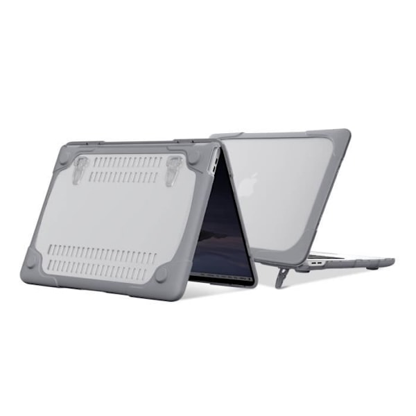 Skyddsskal - AVIZAR - Macbook Pro 13'' 2020 - Hårt polykarbonat - Silikon - Grå Grå