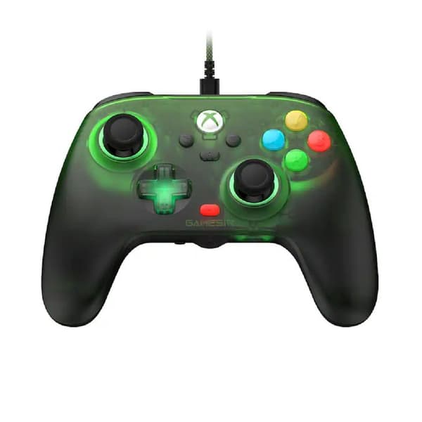 T7 Pro Retro Controller til Xbox PC Kablet USB-C RGB Hall Effect Sticks Gamesir Grøn / Sort Grön/svart