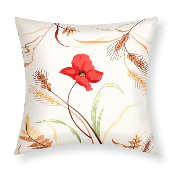Kuddfodral - 2-pack - 40x40 cm - Broderad - Elegans Chic - Beige beige
