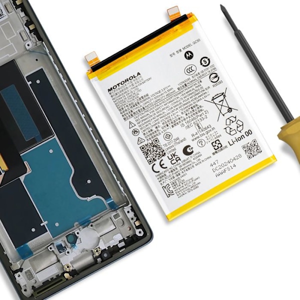 Internbatteri til Motorola Edge 50 Fusion 5000mAh QC50 Original Motorola Hvid Vit
