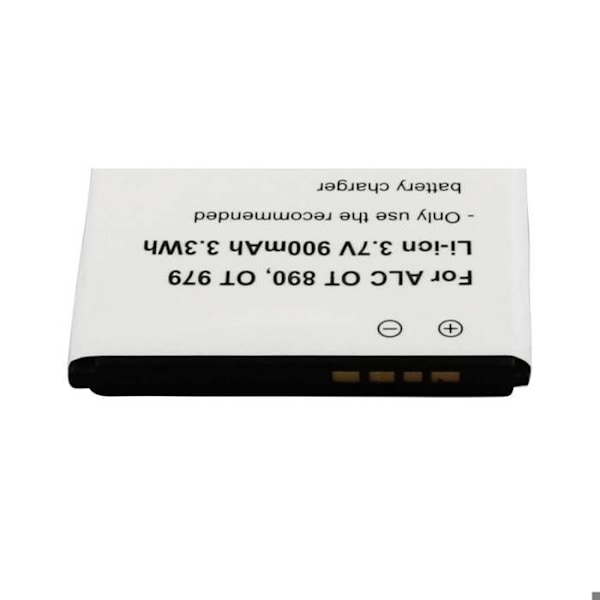 Varaakkappale Alcatel OT 890 OT 979 3,7V 900mAh Li-ion Valkoinen Vit