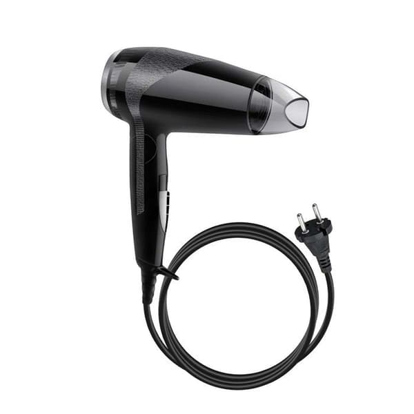 Hårfön - AVIZAR - 850W - Varm luft & kall luft - 2 temperaturer - Fällbart handtag Svart